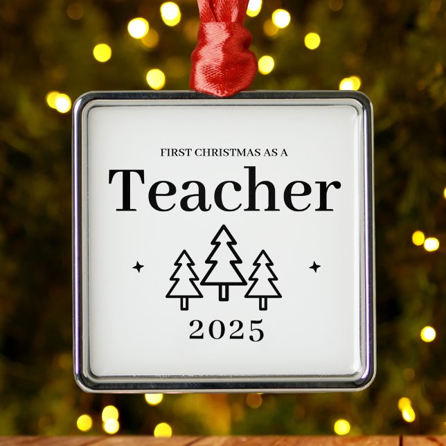 Lärare Studenten Keepsaké - jul Julgransprydnad Metall (Teacher First Christmas Graduation Keepsake Metal Ornament
)