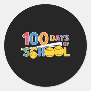 Lärare Studenter, 100 dagar med skolprogram Runt Klistermärke