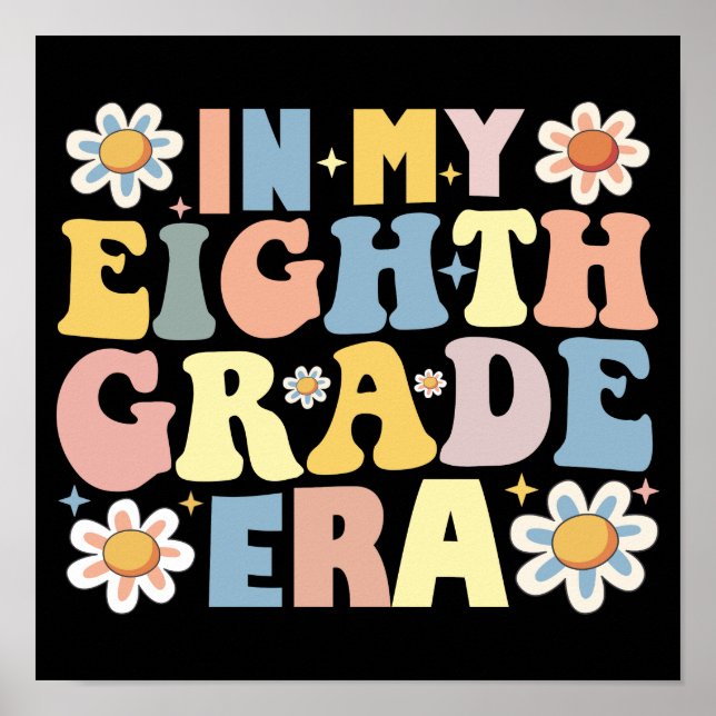 Lärare Studenter i min åttonde Klass-era Poster (Framsidan)