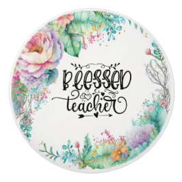 Lärare Superheroes Ceramic pull Knopp