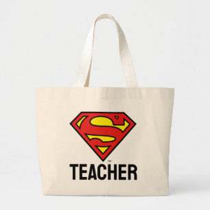 Lärare Superman S-Shield Superman Logotyp Jumbo Tygkasse