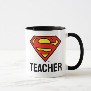 Lärare Superman S-Shield Superman Logotyp Mugg