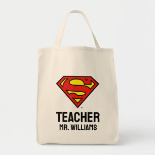 Lärare Superman S-Shield Superman Logotyp Tygkasse