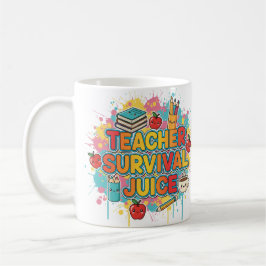 Lärare Survival Juice - Funny Coffee Mugg for Teac