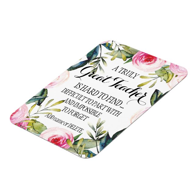 Lärare tack för skriptutvärderingsgåva magnet (Vänstra Sidan)