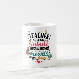 Lärare Tänder Sinnen Inspirerar Hjärtan Mugg