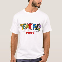 Lärare Teach dem, kärlek dem, se dem växa T Shirt