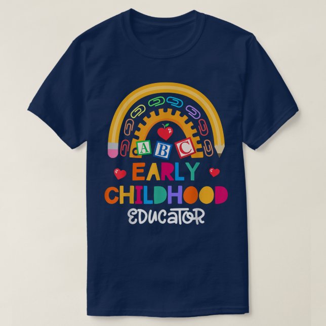 Lärare Tidigt ChildEducator Preschool Head St. T Shirt (Design framsida)
