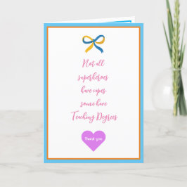 Lärare Toppen Hero tackkort