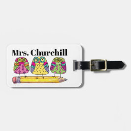 Lärare Tote-Märkrn/bagagemärke Bagagebricka