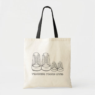 Lärare Touch Lives Lärare Lärare Sneaker Tote Tygkasse