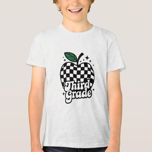 Lärare Tredje klass 3:e Läckert till skolan T Shirt (Framsida)