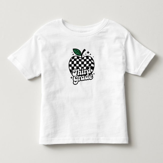 Lärare Tredje Klass 3:e Lärarens Första Skoldag T Shirt (Framsida)