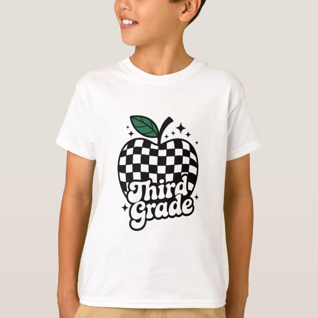 Lärare tredje Klass tredje Back to school T Shirt (Framsida)
