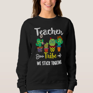 Lärare Tribe School Cactus Crew Teacher Lacher Lac T Shirt