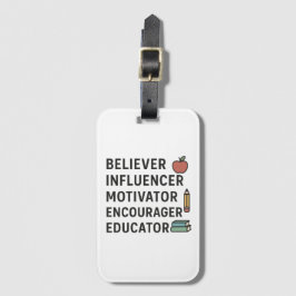 LÄRARE Trogen Influencer Motivator Uppmuntrar Bagagebricka