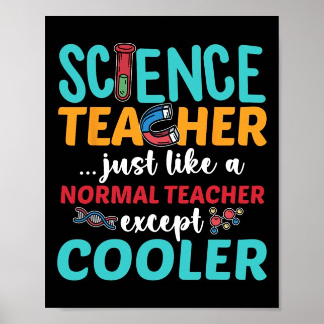 Lärare utom Back to school Science Cl Poster (Framsidan)