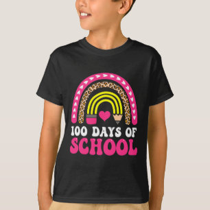 Lärare Valentine Back to school 100 dagar i Schoo T Shirt