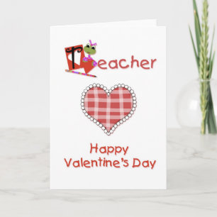 Lärare Valentine Helgkort