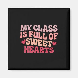 Lärare Valentines Back to school 100 Scho-dagar Magnet