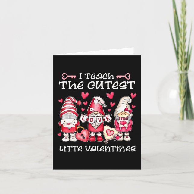 Lärare Valentines day I Teach, Cutest Little V Kort (Framsida)