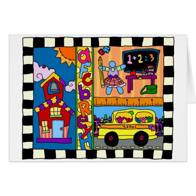 Lärare vet bäst hälsningskort (Framsidan Horizontal)