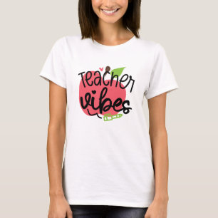 Lärare Vibes Apple T Shirt