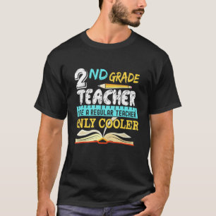 Lärare vid andra Klass tillbaka till Shool T Shirt