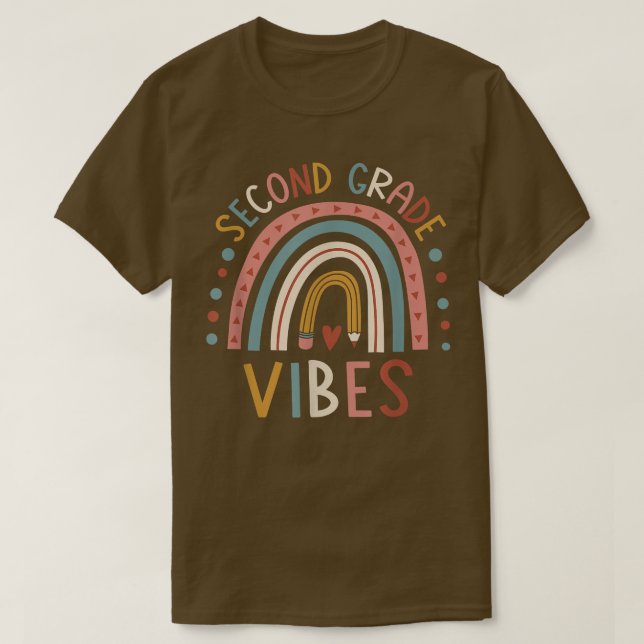 Lärare vid andra Klass Vibes Back to school Studen T Shirt (Design framsida)