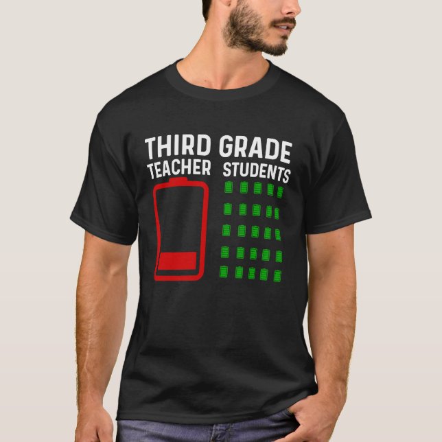 Lärare vid årets slut 3:e Klass Adjö Lärare Fladde T Shirt (Framsida)