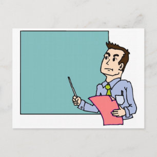 Lärare vid Blackboard Vykort