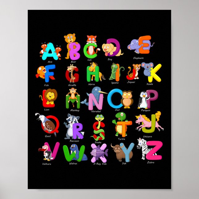 Lärare vid djurstudier i Kindergarten-skolan Poster (Framsidan)