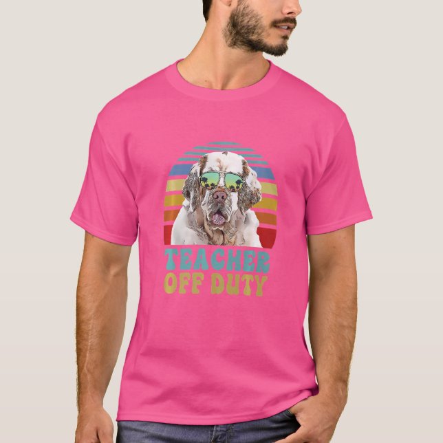 Lärare vid Duty Clumber Spain Hund Summer T Shirt (Framsida)