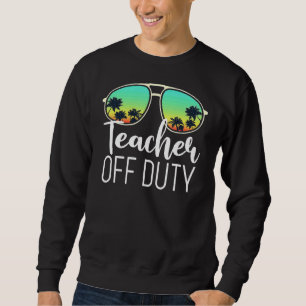 Lärare vid Duty Sunglasses Handflatan Träd förra d Lång Ärmad Tröja