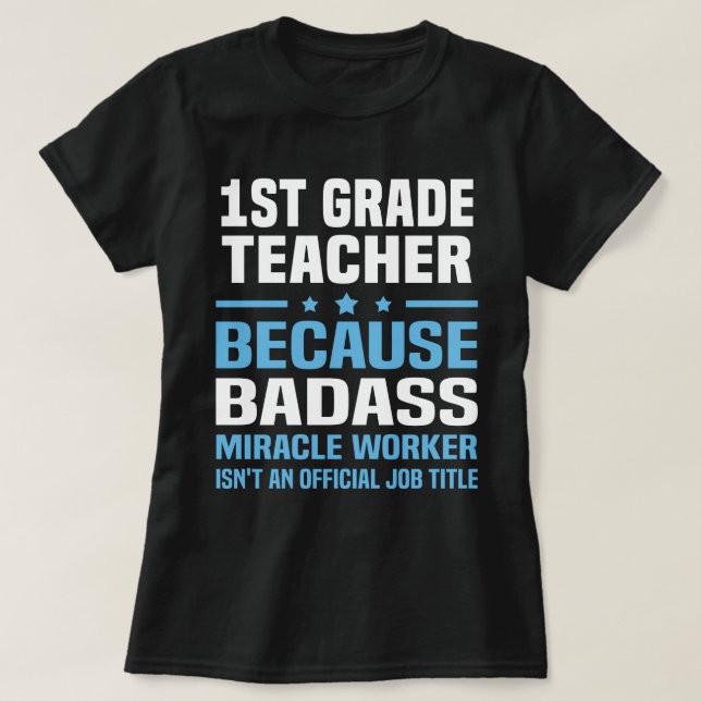 Lärare vid första Klass T Shirt (Design framsida)