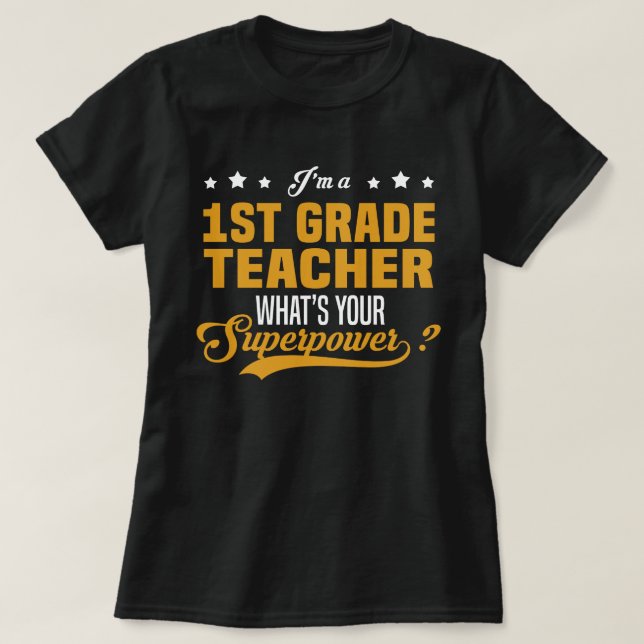 Lärare vid första Klass T Shirt (Design framsida)