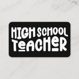 Lärare vid minimalistisk högskola visitkort