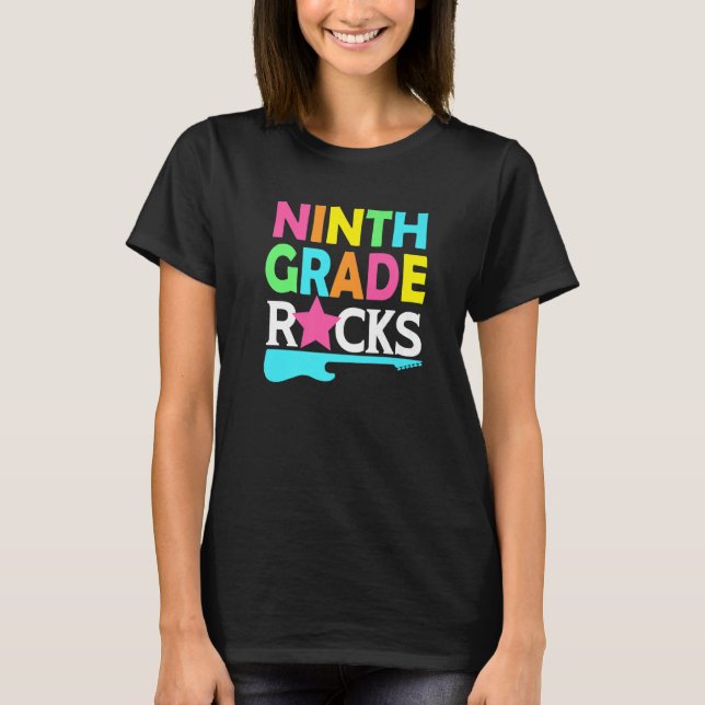 Lärare vid nionde Klass Sten Back to school Studen T Shirt (Framsida)
