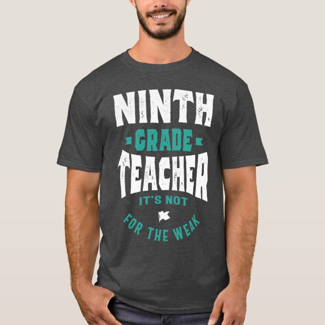 Lärare vid nionde Klass T Shirt (Framsida)