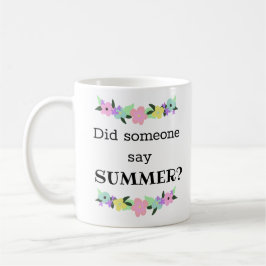 Lärare vid sommaren kaffemugg