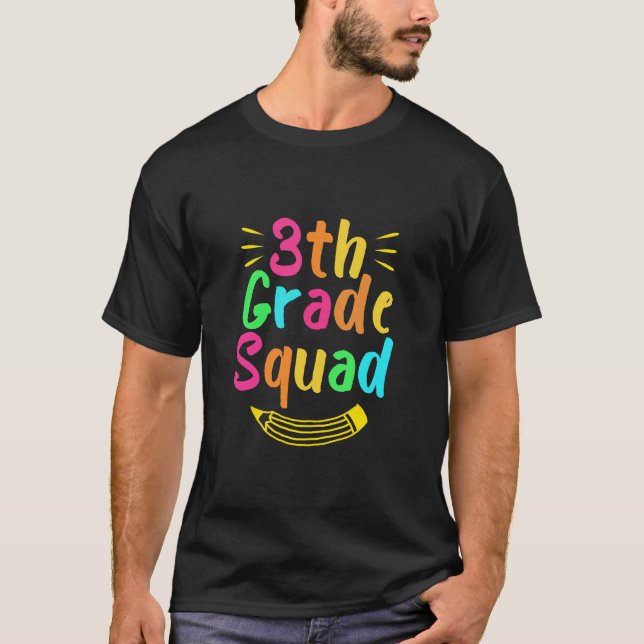 Lärare vid tredje Klass-torget Student Back to sch T Shirt (Framsida)