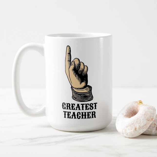 Lärare Viktorian Era pekteckenmall Kaffemugg (Med munk)
