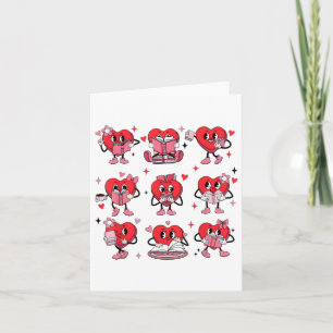 Lärare Wo vid Ljuny Reading Heart Bok Valentines d Kort