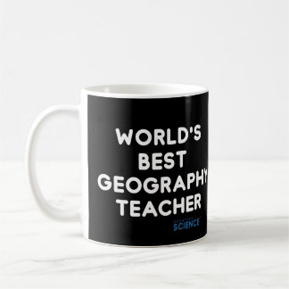 Lärare: World's Best Geography Teacher White Kaffemugg