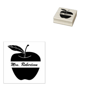 LärareApple beställnings- Rubber frimärke Stämpel