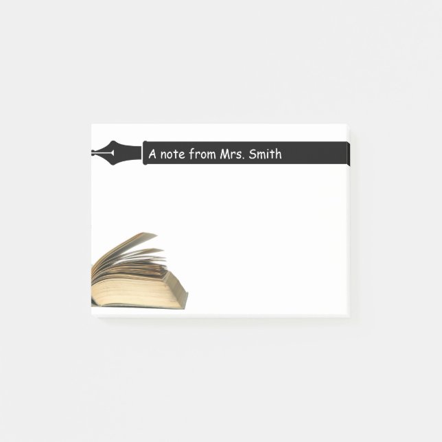 Lärareboken & skrivar post-it block (Framsida)