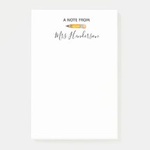 Läraregåvan postar det noterar ritar stationärt