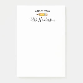 Läraregåvan postar det noterar ritar stationärt post-it block