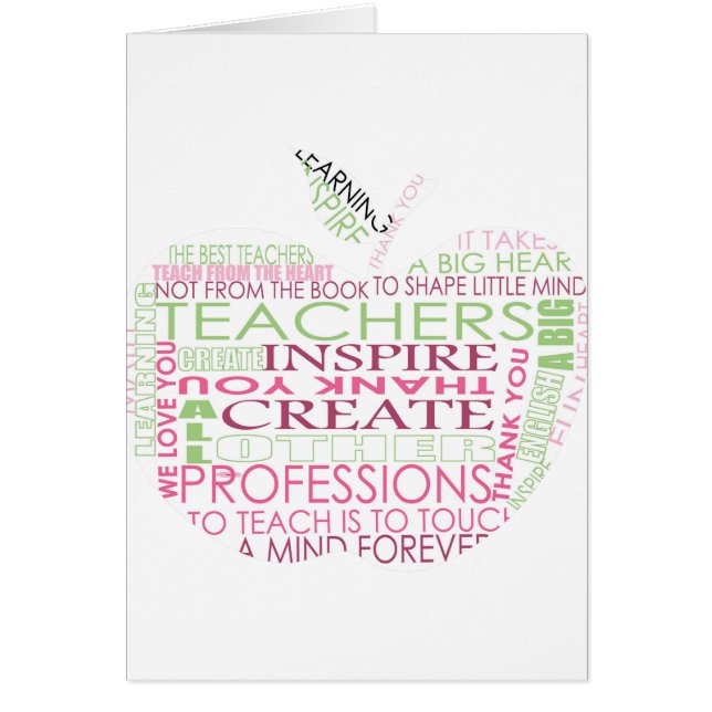 Läraregåvor Hälsningskort (Framsidan)