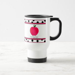 Läraremugg - polkaen pricker den Apple travel mug Resemugg